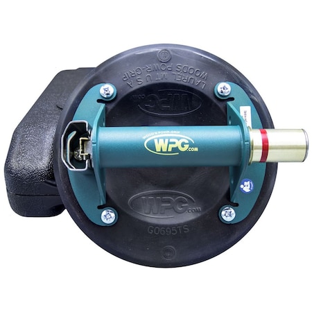 Woods Powr-Grip 8in Flat Vacuum Cup w/ Metal Handle for Textured Surface N4950TS